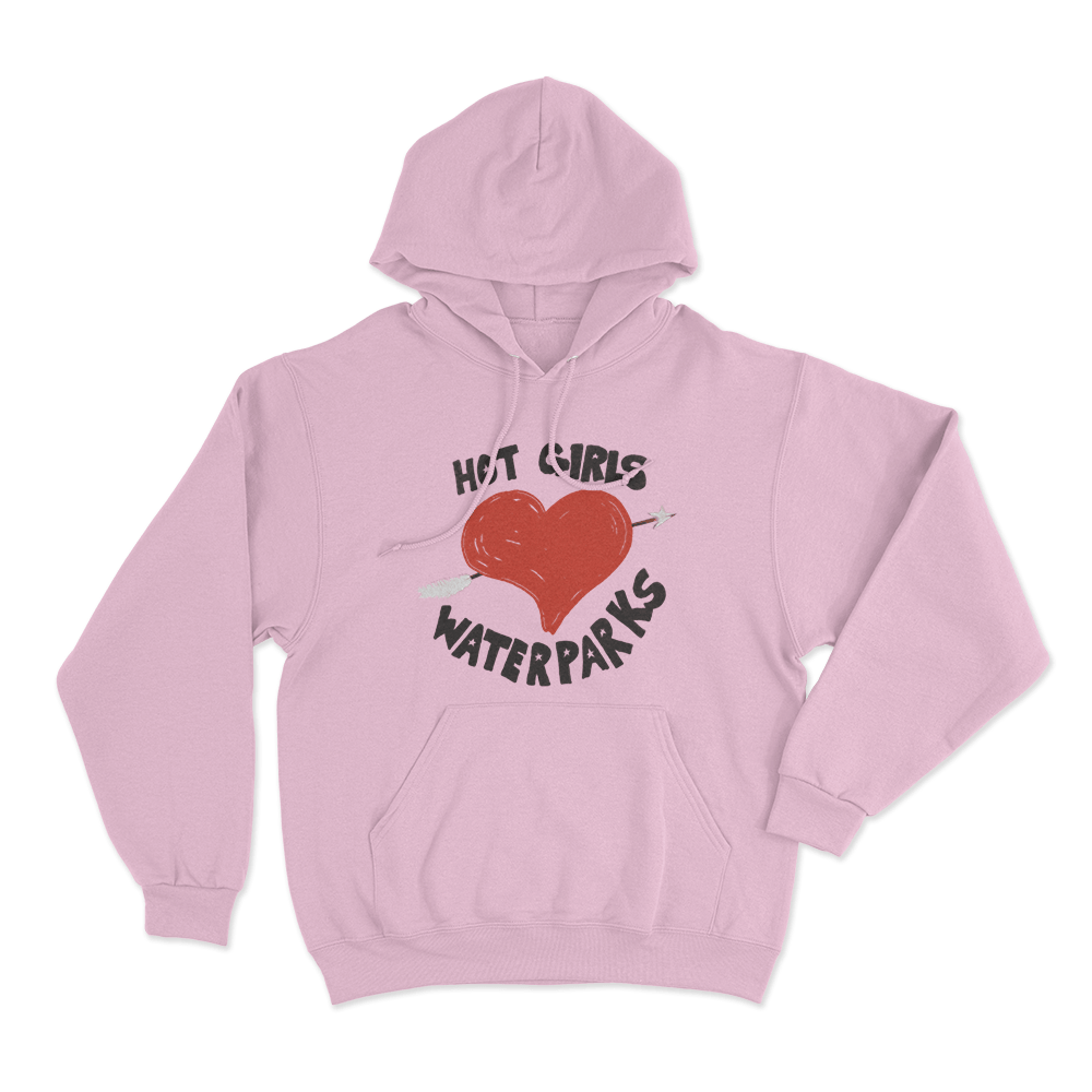 Hot Girls Love Waterparks Unisex Hoodie Pink Hot Girls Love Waterparks Unisex Hoodie Pink