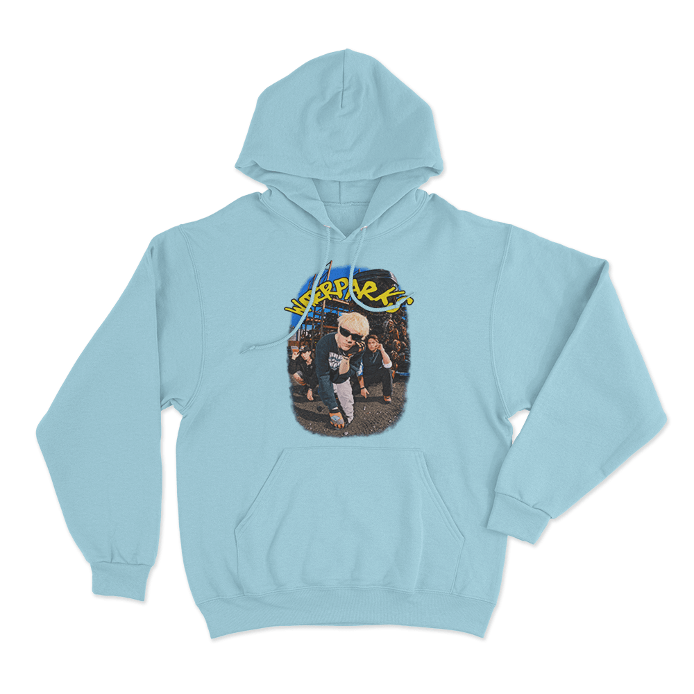 Junkyard Photo Unisex Hoodie Sky Blue Junkyard Photo Unisex Hoodie Sky Blue