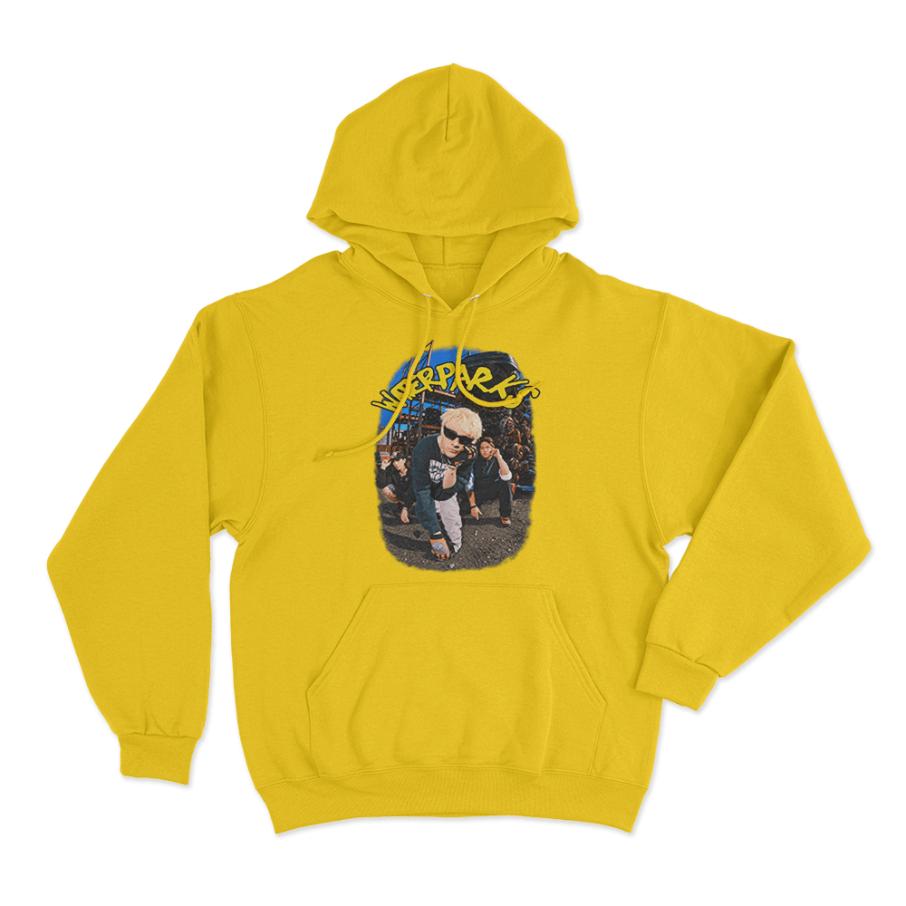Junkyard Photo Unisex Hoodie Yellow Junkyard Photo Unisex Hoodie Yellow